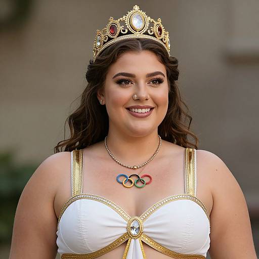Plus Size Olympic Goddess Costume