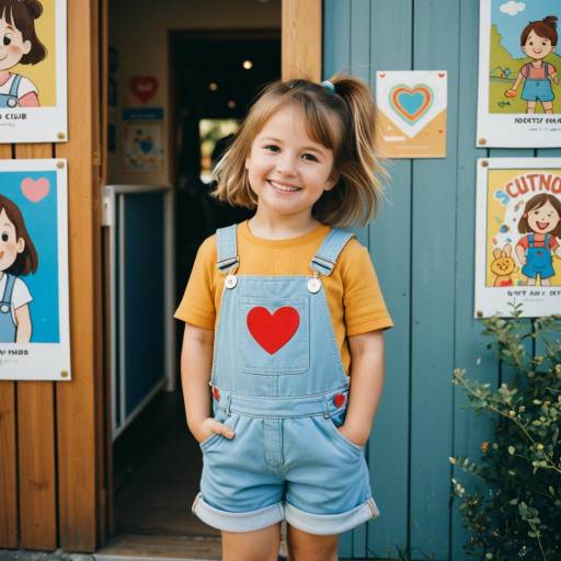 Charming Toddler Fashion Portrait Outdoors