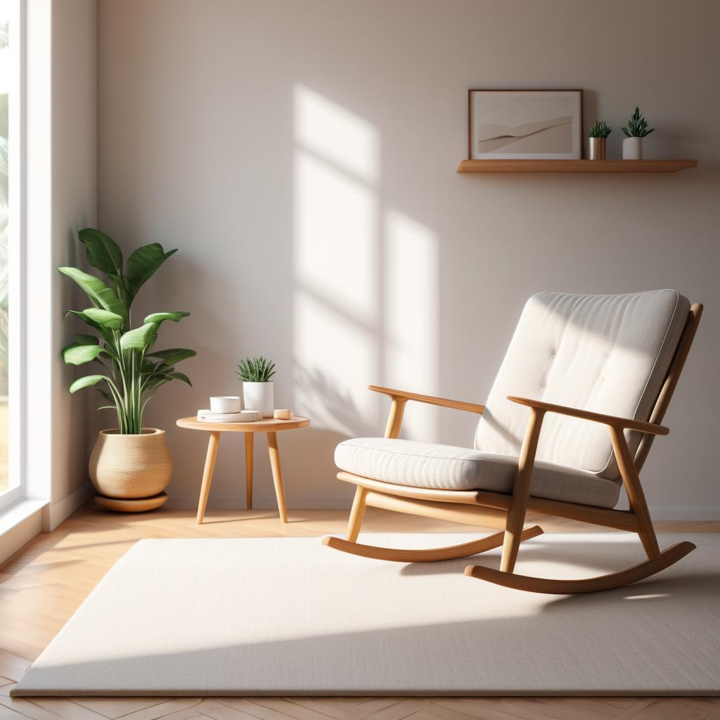 Cozy Minimalist Living Room Close-Up