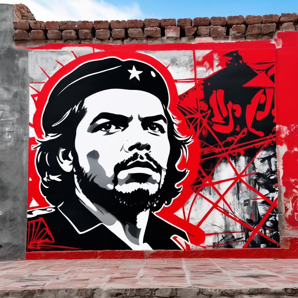 Monochrome Che Guevara Graffiti Art