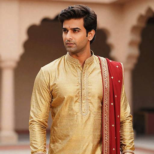 Bollywood Style Male Golden Outfit