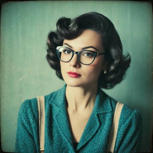 Thoughtful Woman in Vintage Library Scene Thoughtful Woman in Vintage Library Scene