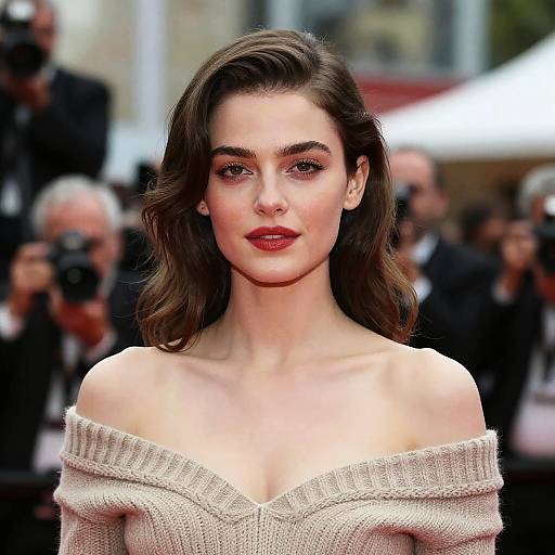 Elegant Woman at Movie Premiere