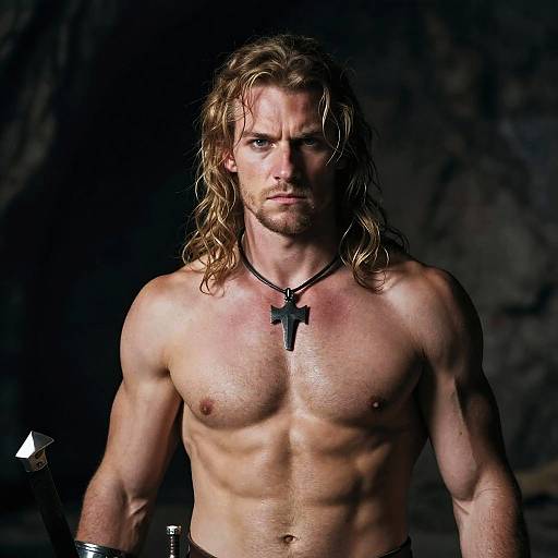 Fierce Rohirrim Warrior Portrait