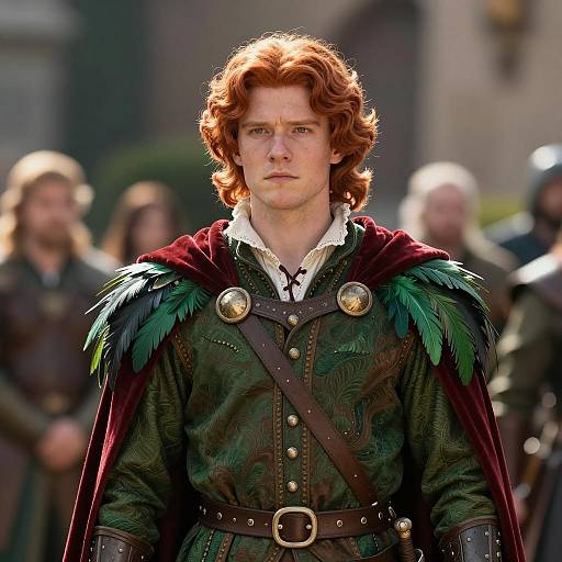 Young Man in Elaborate Medieval Costume