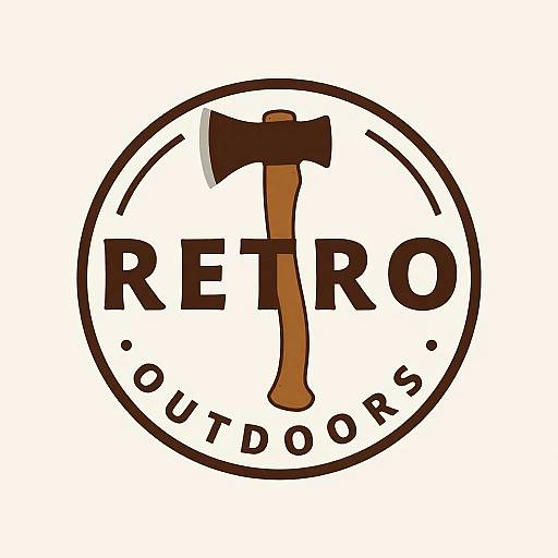Vintage Camping Axe Logo Design
