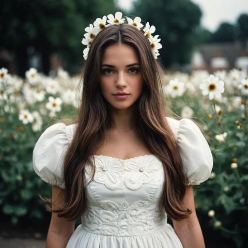 Elegant Solo Female Character in Nature