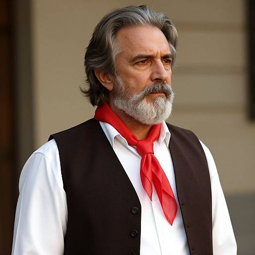 Elderly Man in Classic Attire