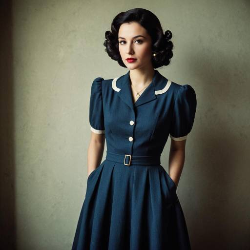 Elegant 1940s Nina Cosplay Character