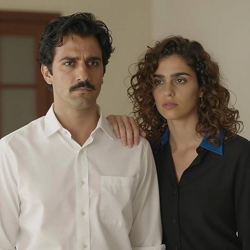 Intense Portrait of Two People Together