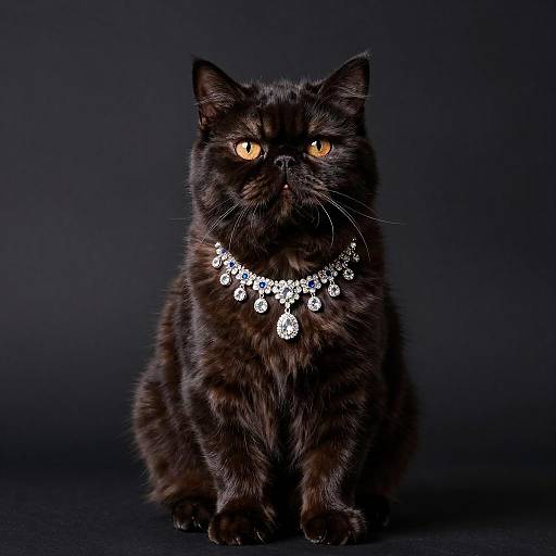 Luxurious Portrait of a Persian Cat
