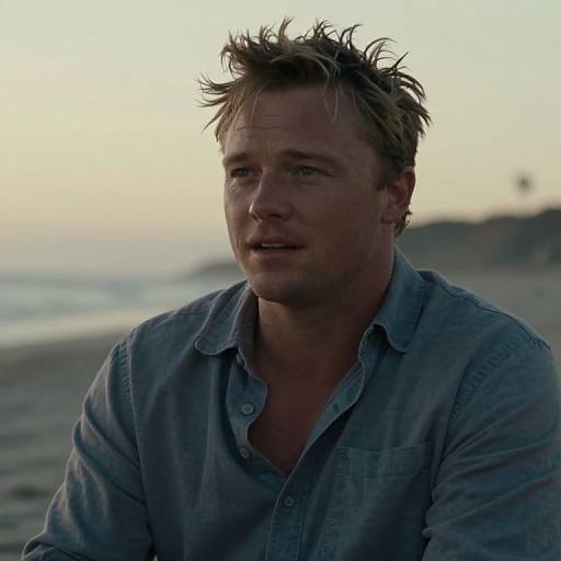 Young Brendan Fraser at Sunset Beach