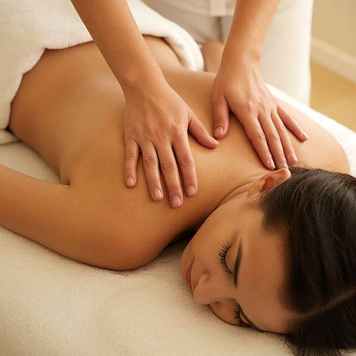 Relaxing Massage Close-Up Session