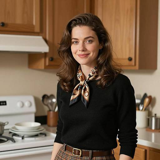 Warm Mid-Century Kitchen Portrait