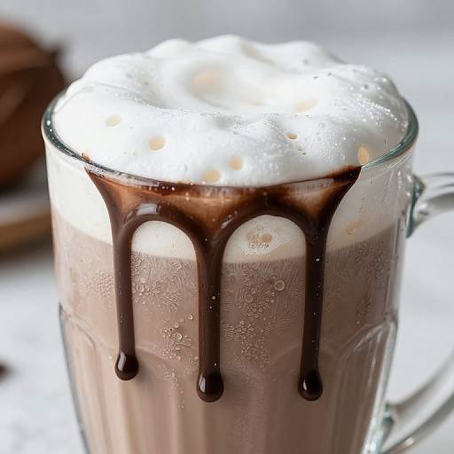 Chillycoco Drink with Chocolate Drizzle