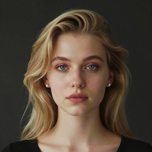 Hyper-Realistic Portrait of Blonde Woman
