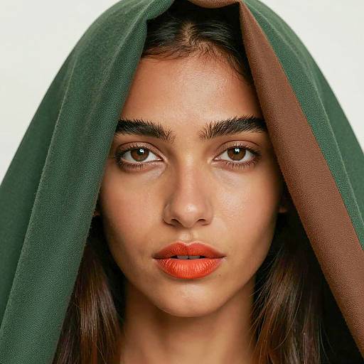 Captivating Portrait of a Brown-Skinned Woman