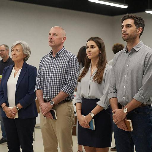 Group Portrait in Modern Indoor Setting