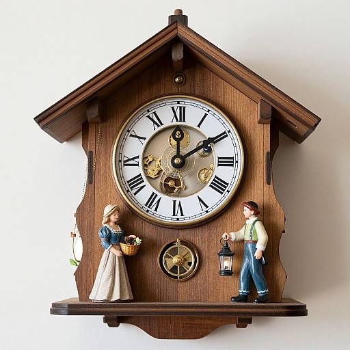 Chalet-Style Cuckoo Clock Illustration