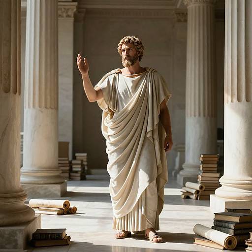 Platon in Ancient Greek Hall