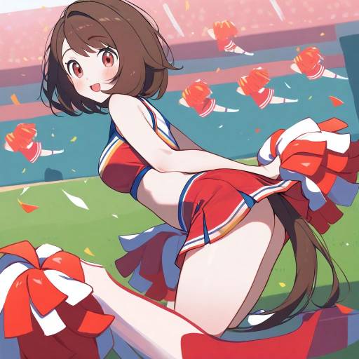Cheerleader Gloria in Action