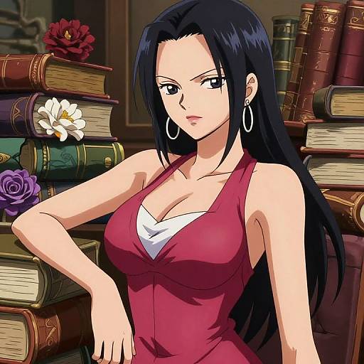 Nico Robin Graceful Anime Portrait