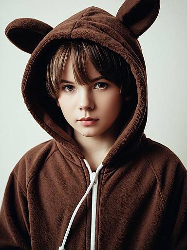 Realistic Boy in Animal Onesie Costume