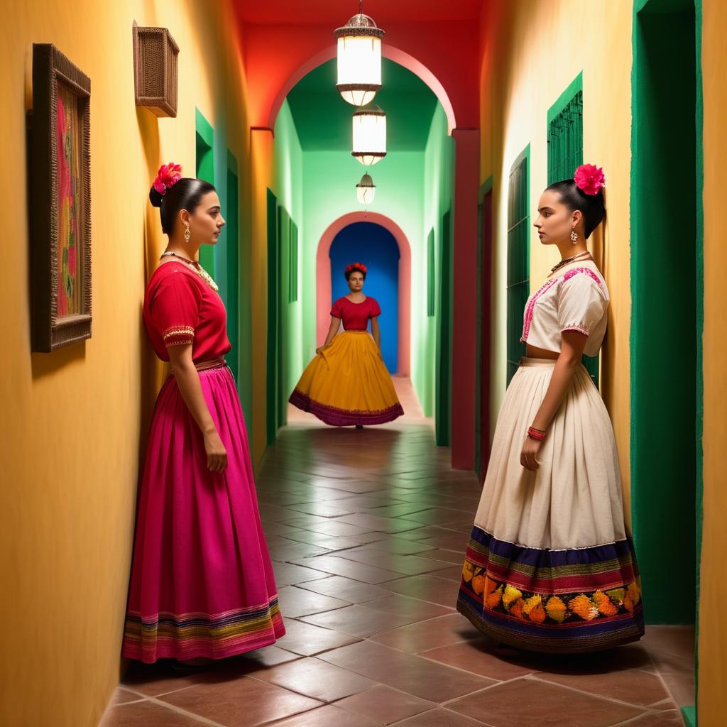 Frida Kahlo-Inspired Corridor Scene