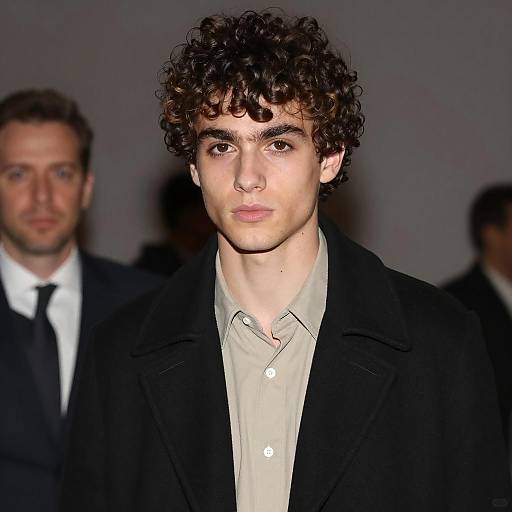 Young Man in Intense Indoor Portrait