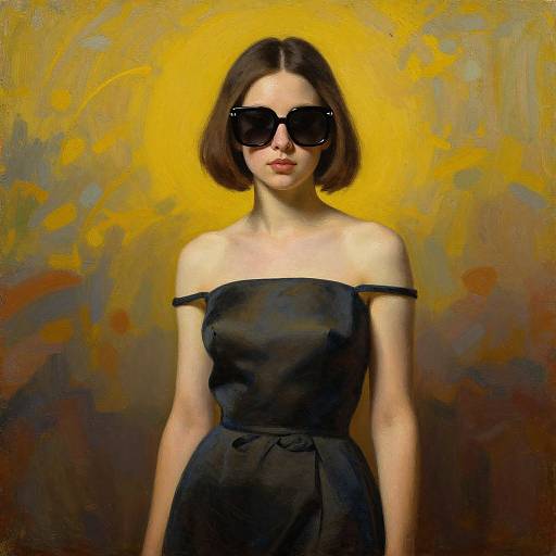 Hyperrealistic Portrait of Futuristic Elegance