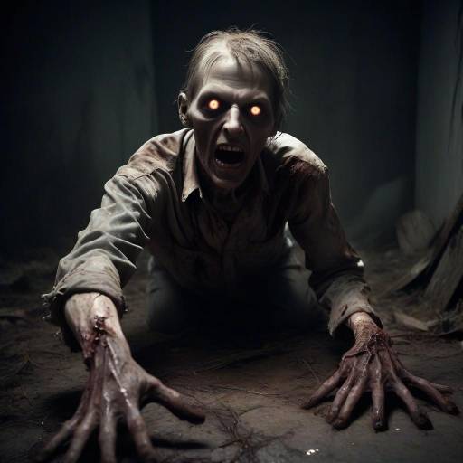 Zombie Horror Awakening from the Grave