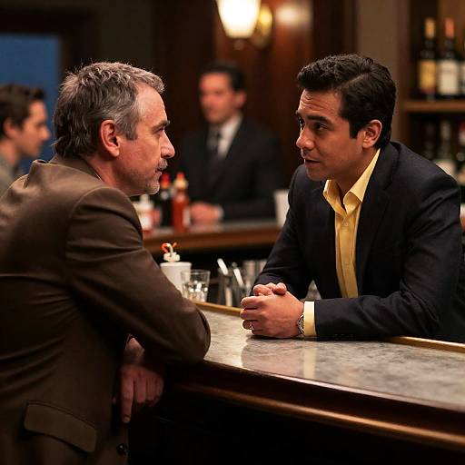 Intense Bar Counter Conversation Capture