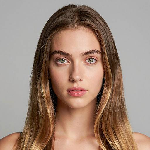 Portrait of a Young Woman with Highlights