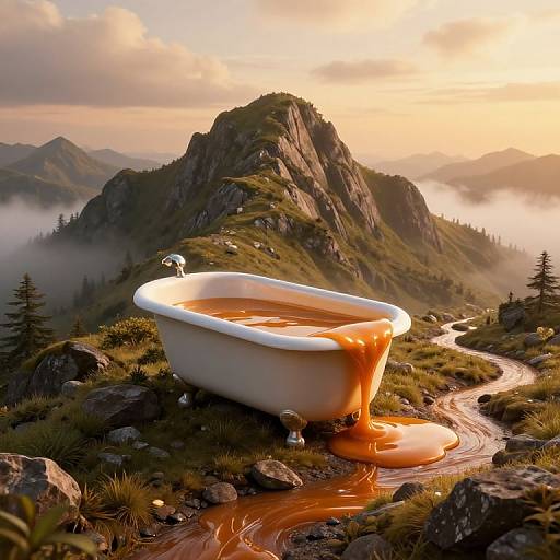 Caramel River from Bathtub Mountain