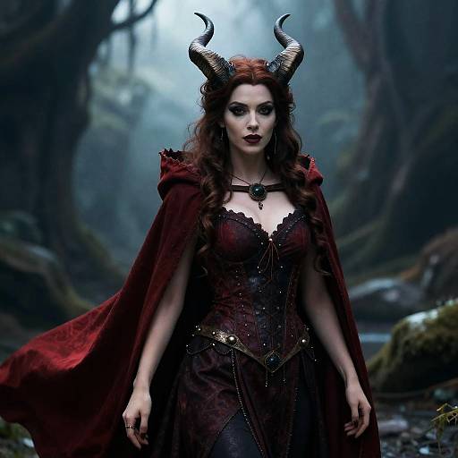 Ursula Sea Witch in Red Cape