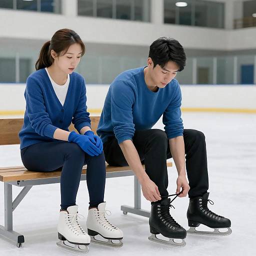 Quiet Moment at the Ice Rink
