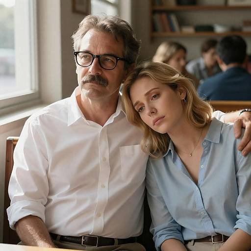 Emotional Connection in Warm Light