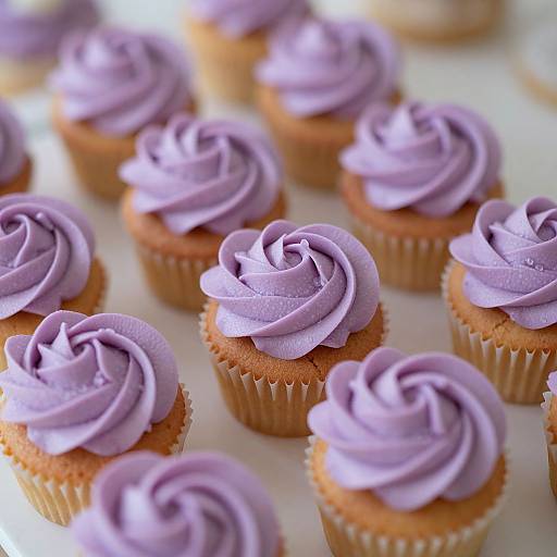 Ethereal Purple Wedding Cupcakes