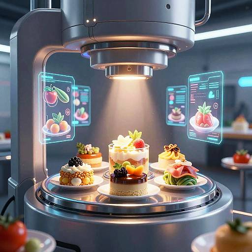 Futuristic AI Food Assembler