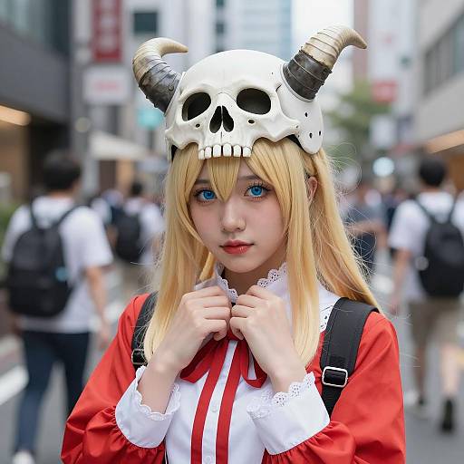 Female Cosplayer in Tokyo Ghoul Costume