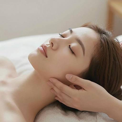 Soothing Portrait of a Relaxed Woman