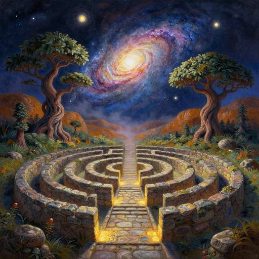 Ancient Labyrinth to Galaxy Core