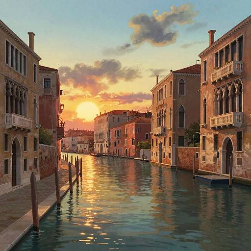 Wholesome Venice Promenade at Sunset