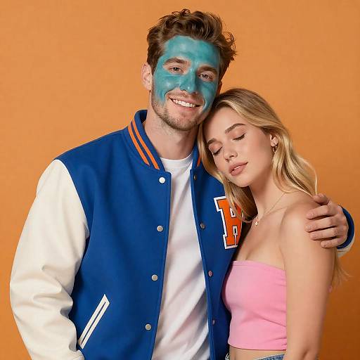 Vibrant Portrait of Joyful Couple