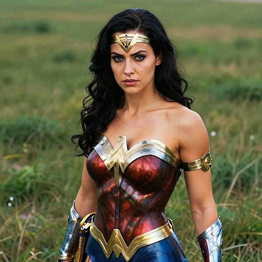Photorealistic Wonder Woman Portrait