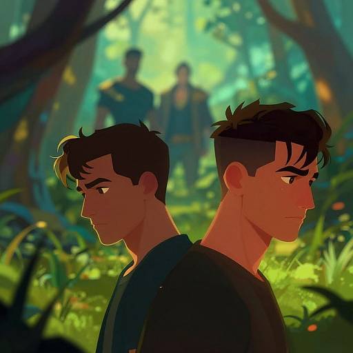 Vibrant Cinematic Forest Portrait