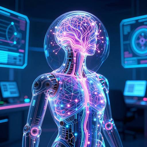 Futuristic AI Generator with Neural Network