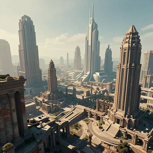 Enigmatic Urban Utopia Fusion