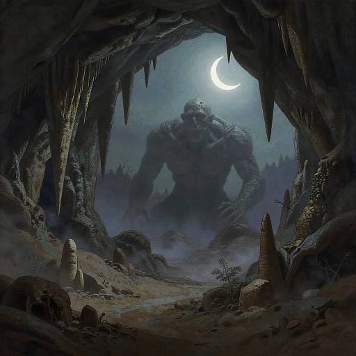Twilight Cavern with Giant Golem