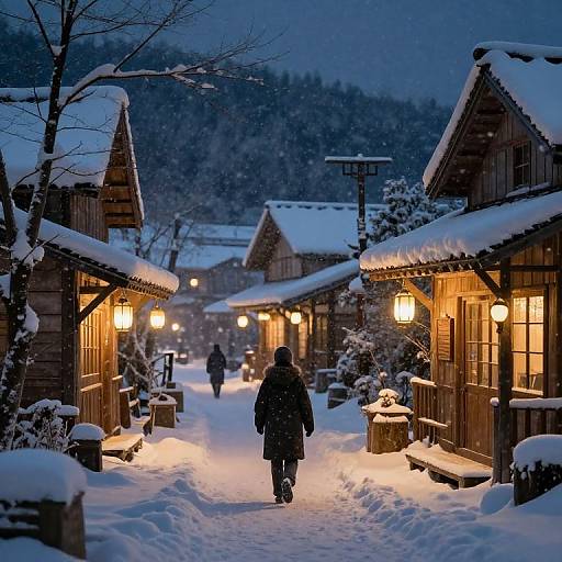 Nekoshoko in Snowy Lantern Village